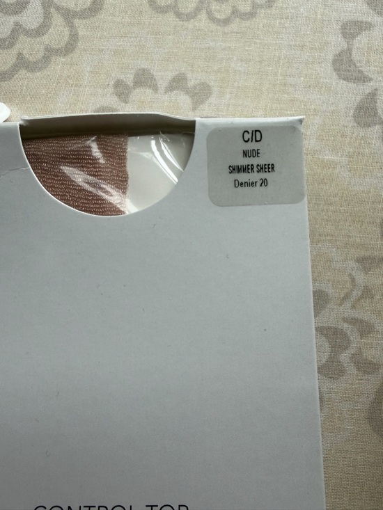 Lane Bryant Women’s Control-Top Smoothing Tights — Black/Nude - Picture 2 of 5